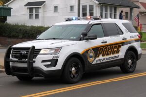 Marked Pittsburgh Bureau of Police patrol vehicle