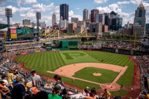 PNC Park, home of the Pittsburgh Pirates, viewed from the stands