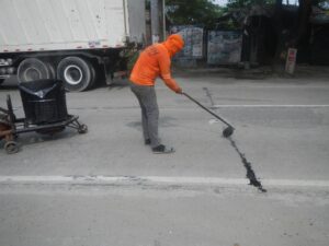 Representative asphalt paving operation